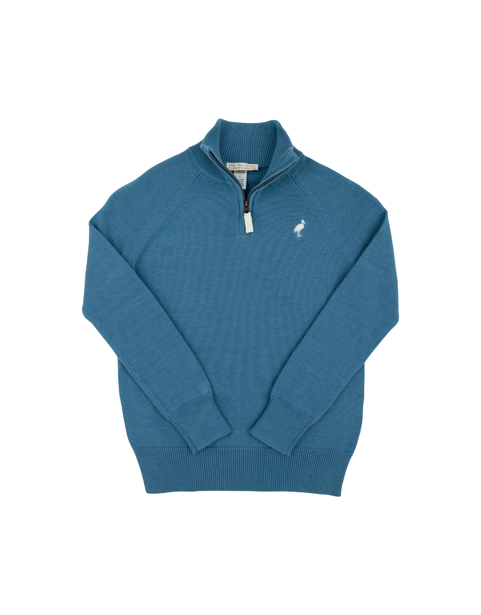 The Beaufort Bonnet Company Hayden Half Zip Sweater, Barnsley Blue