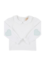 The Beaufort Bonnet Company Emmas Elbow Patch Top, Old Greenwich Green