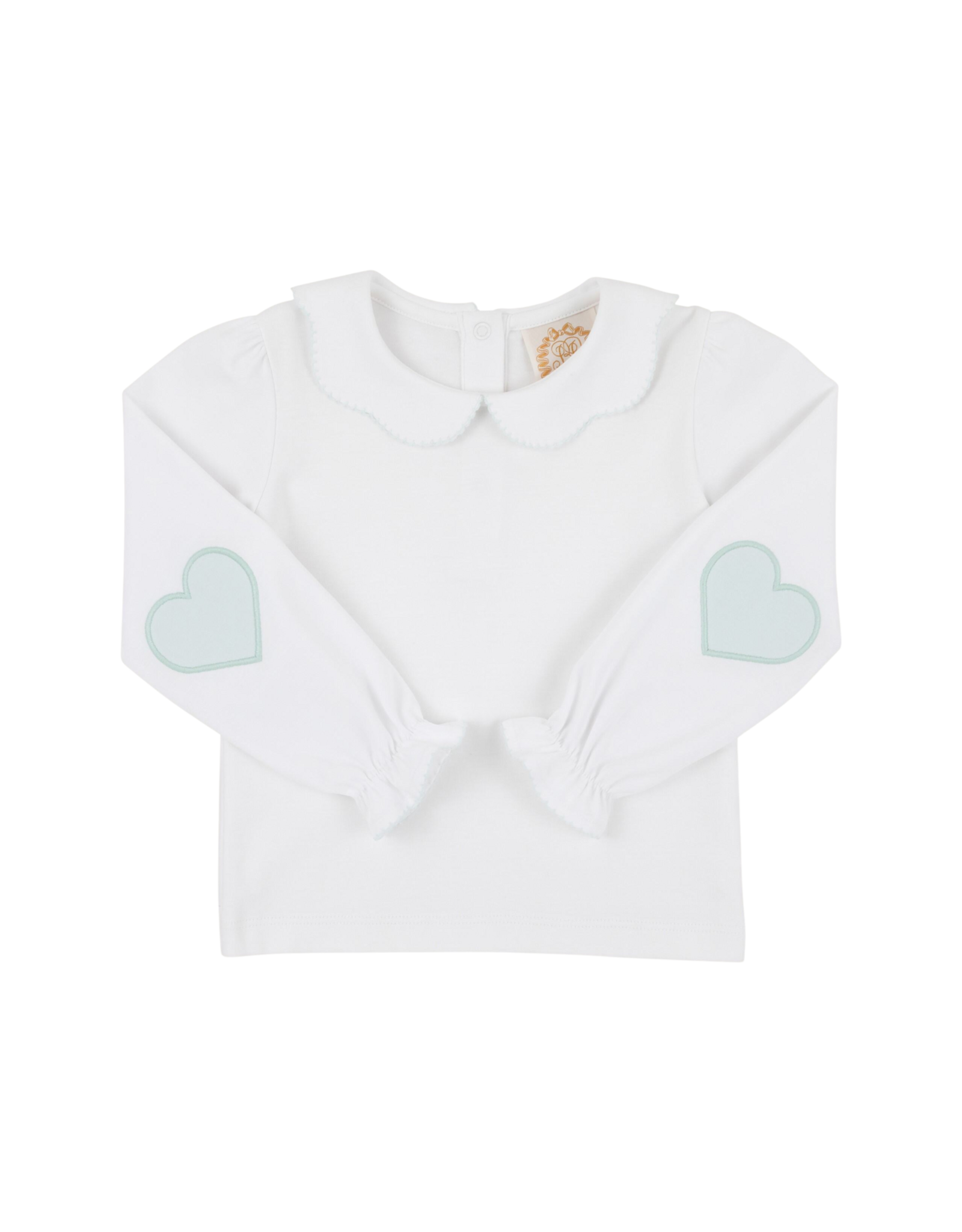 The Beaufort Bonnet Company Emmas Elbow Patch Top, Old Greenwich Green