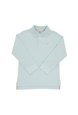 The Beaufort Bonnet Company Prim & Proper LS Pima Polo, Old Greenwich Green