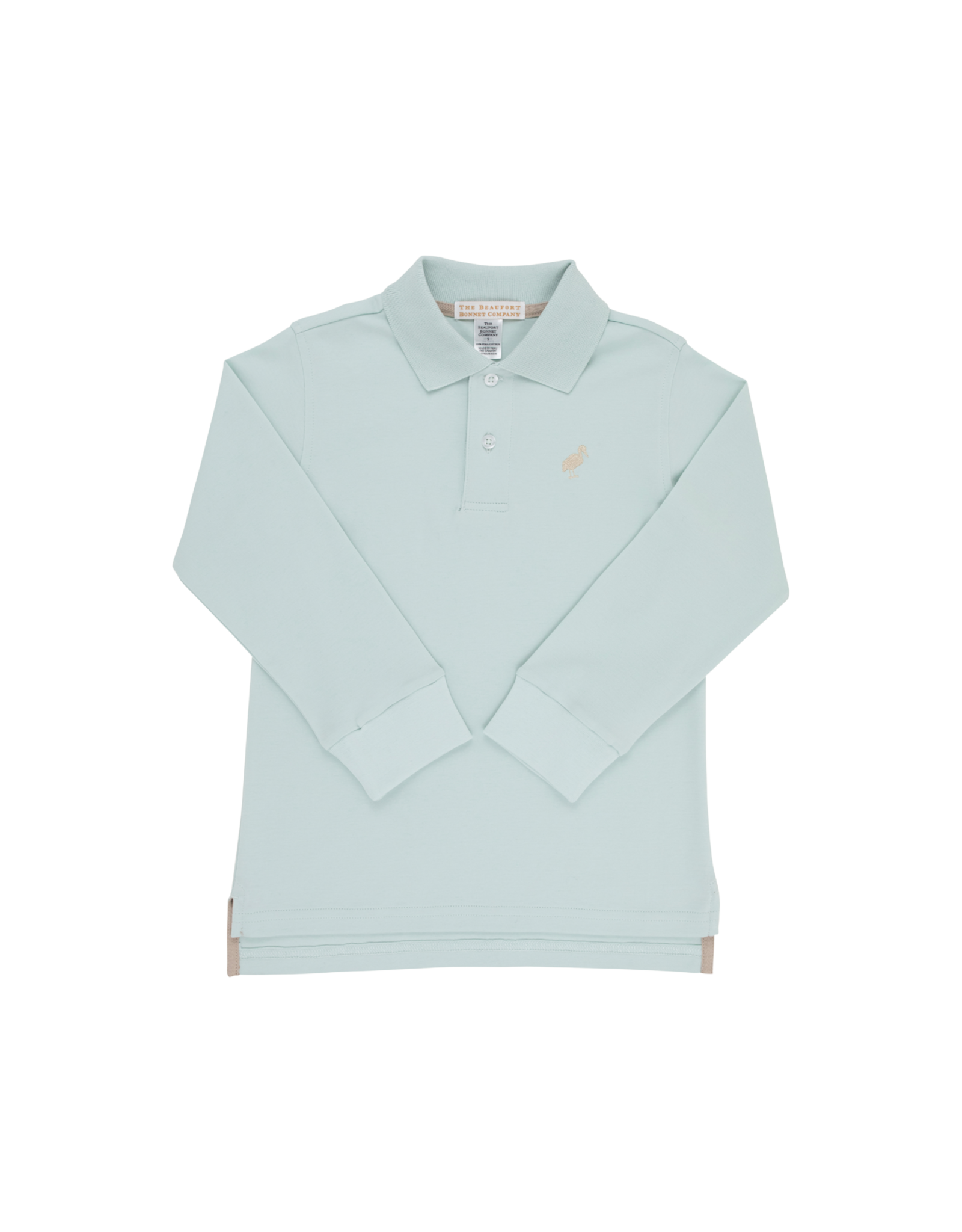 The Beaufort Bonnet Company Prim & Proper LS Pima Polo, Old Greenwich Green