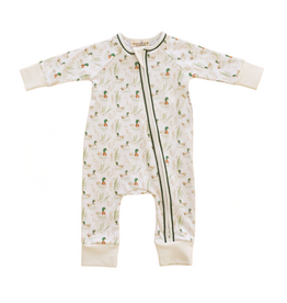 Magnolia Baby Mallard's Pond Moss Zip Playsuit