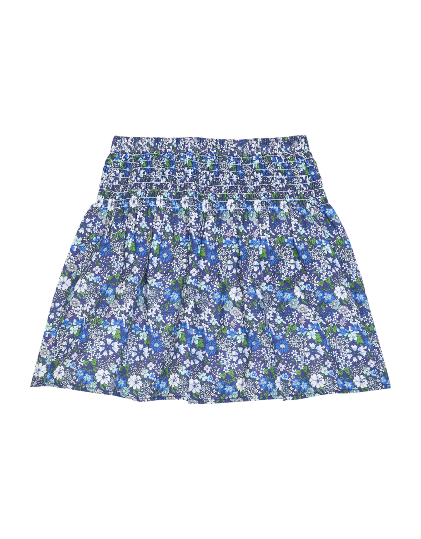 Bisby Shirred Circle Skirt, Brookline Blossoms Blue