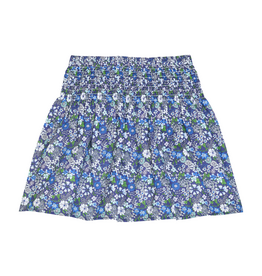 Bisby Shirred Circle Skirt, Brookline Blossoms Blue