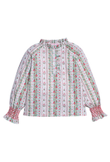Bisby Shannon Top, St Moritz Floral Stripe