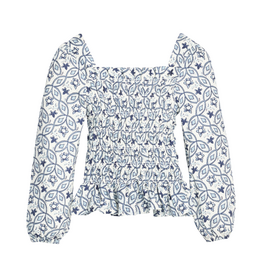 Bisby LS India Top, Islington Indigo