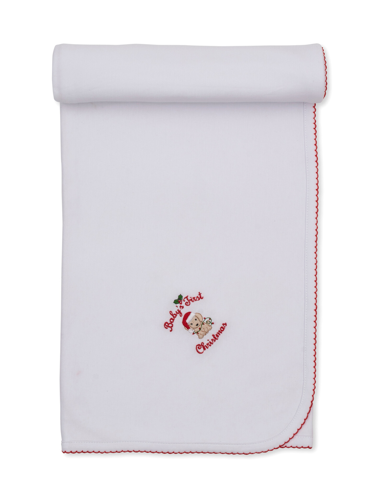 Kissy Kissy Baby's First Christmas Blanket