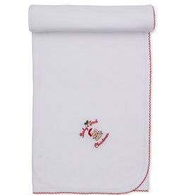 Kissy Kissy Baby's First Christmas Blanket