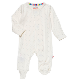 Magnetic Me Pin Dot Cream Footie