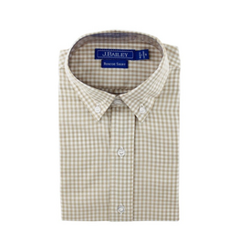 The Bailey Boys Roscoe Button Down, Khaki Check