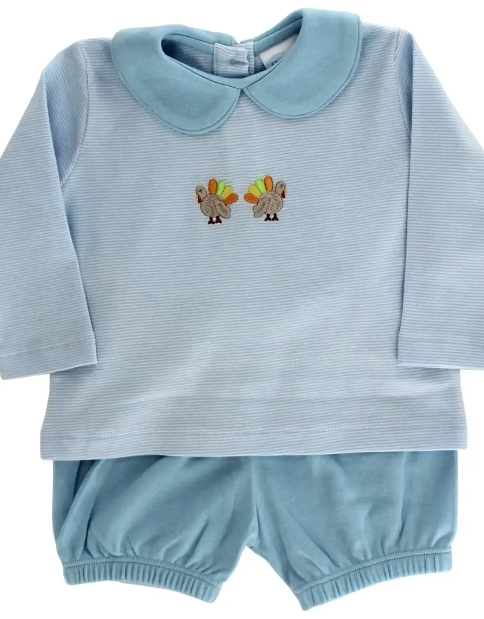 The Bailey Boys Turkey Trot Bloomer Set, Blue