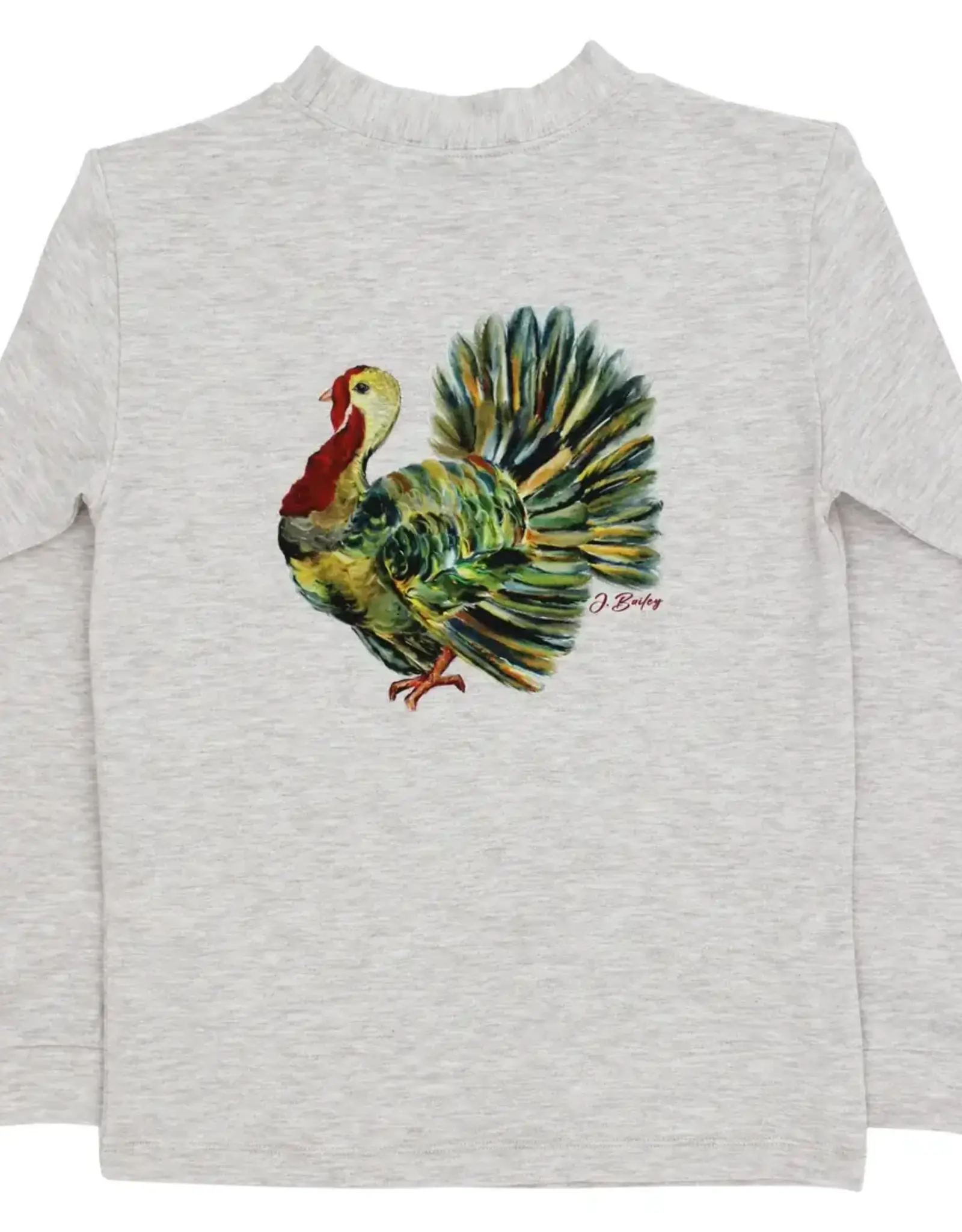 The Bailey Boys LS Logo Tee, Turkey on Oatmeal