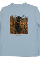 The Bailey Boys Logo Tee, Antler Dog on Bayberry