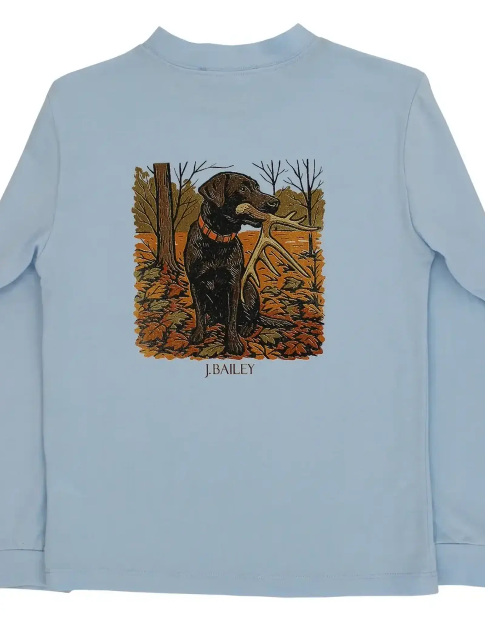 The Bailey Boys Logo Tee, Antler Dog on Bayberry