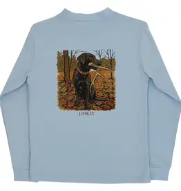 The Bailey Boys Logo Tee, Antler Dog on Bayberry