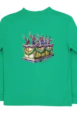 The Bailey Boys LS Logo Tee, Mardi Gras on Kelly