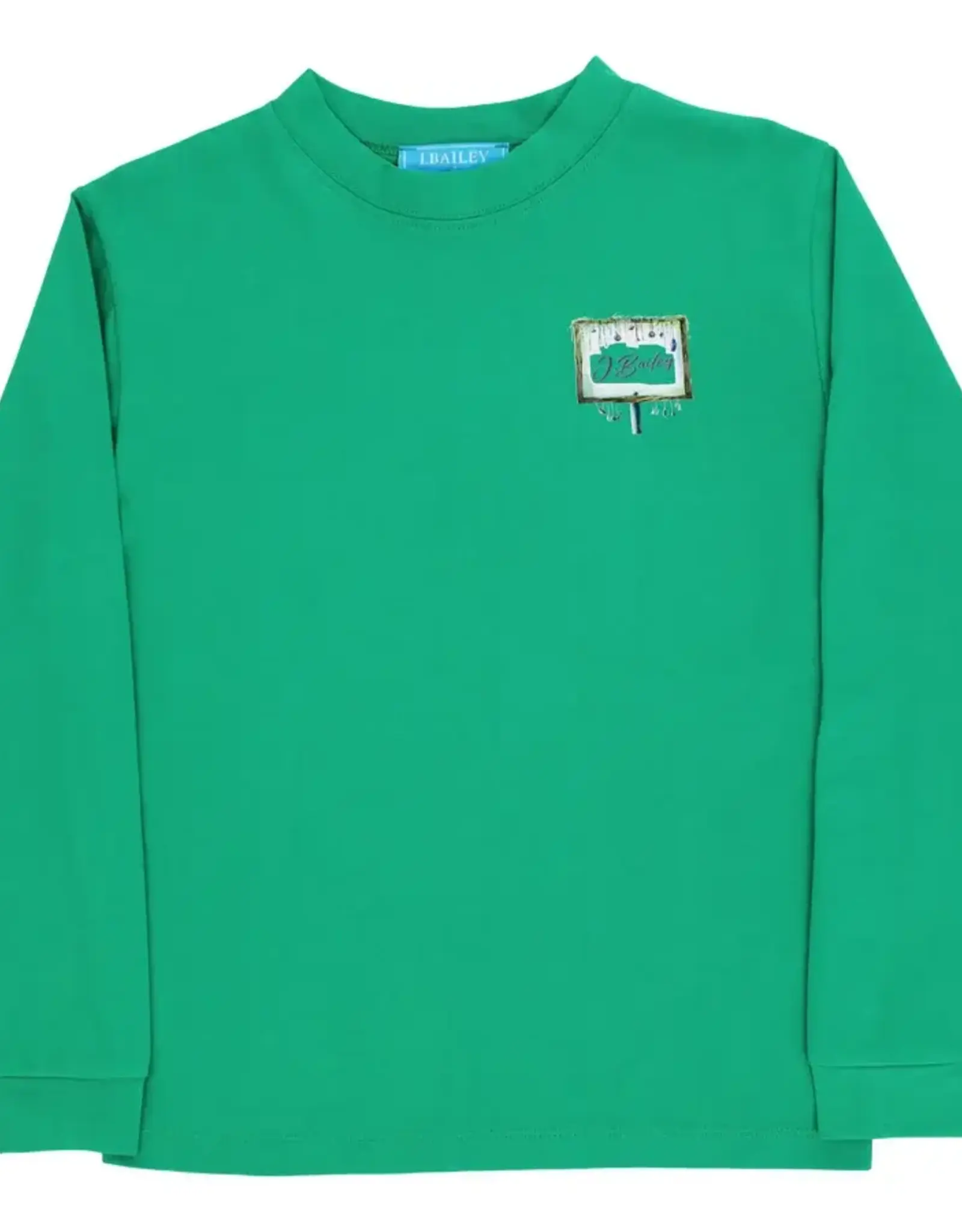 The Bailey Boys LS Logo Tee, Mardi Gras on Kelly