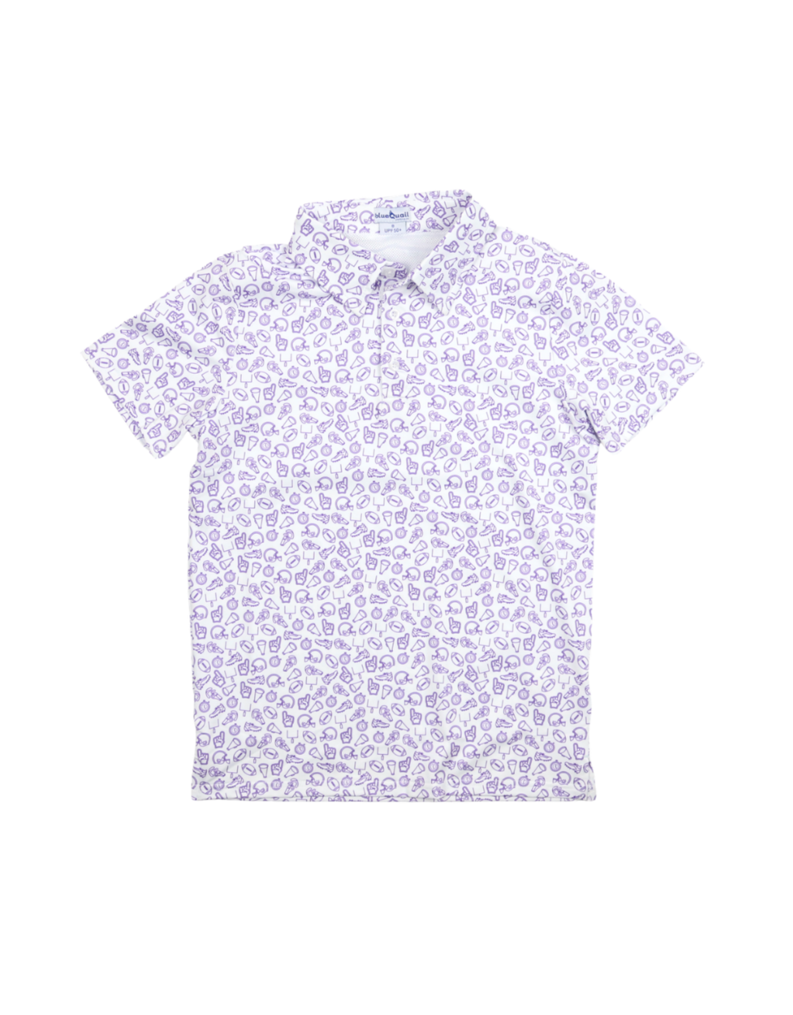 BlueQuail Clothing Co. Kickoff Purple Polo SS Shirt