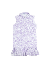 BlueQuail Clothing Co. Kickoff Purple Polo Sleeveless Dress