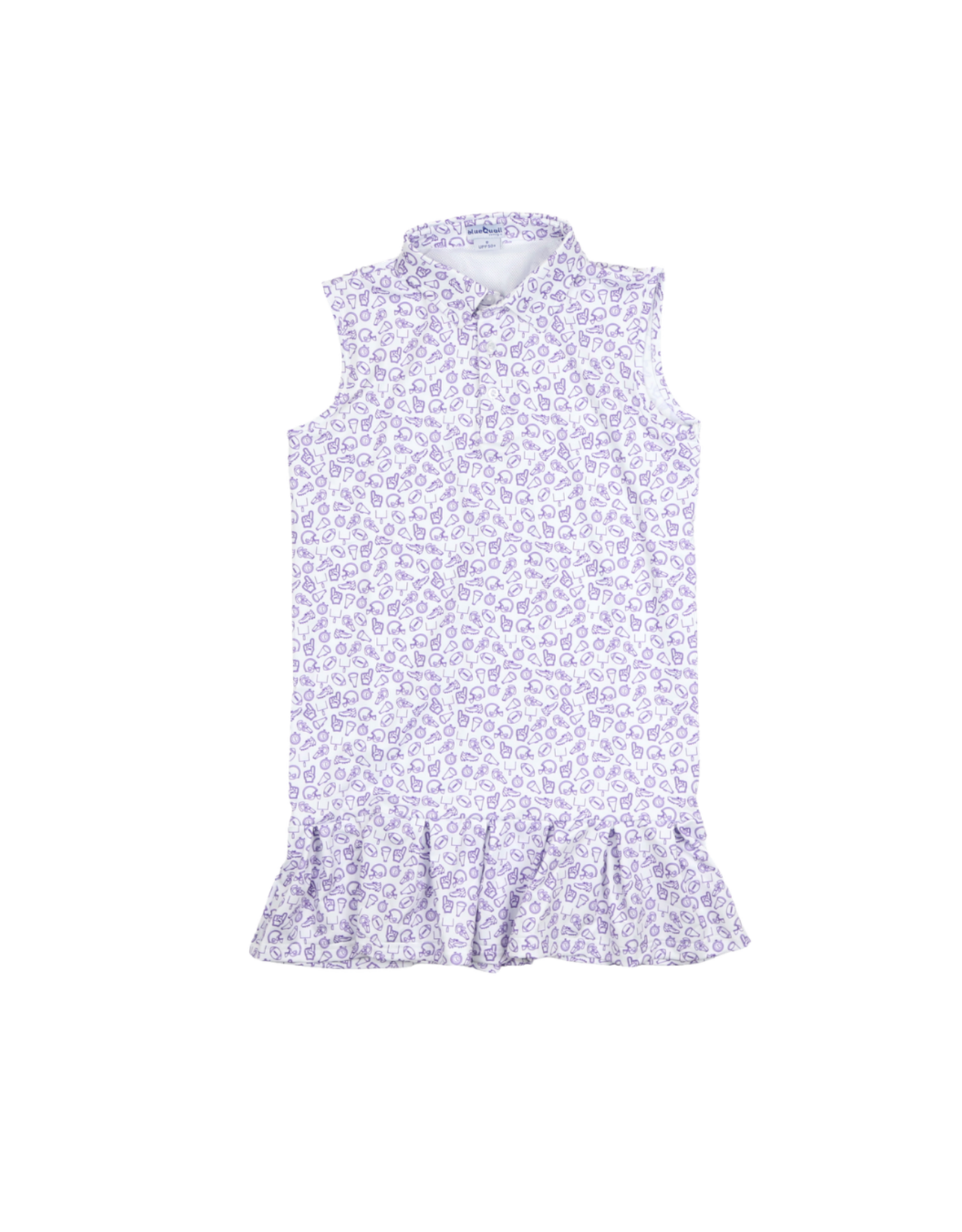 BlueQuail Clothing Co. Kickoff Purple Polo Sleeveless Dress