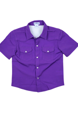 BlueQuail Clothing Co. Purple Game Day Pearl Snap SS Shirt