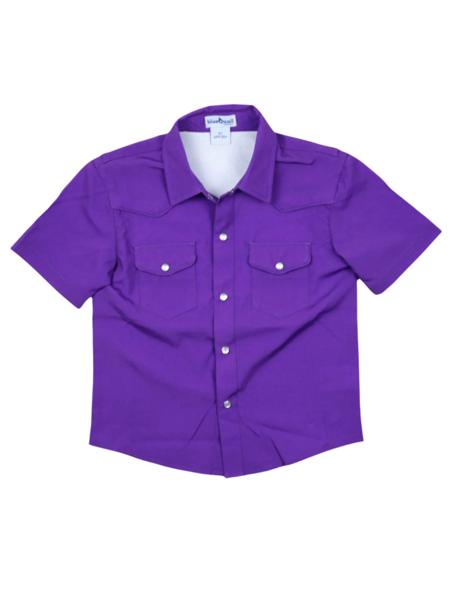 BlueQuail Clothing Co. Purple Game Day Pearl Snap SS Shirt