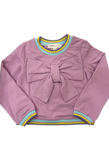 Baby Sara Lavender LS Top w/ 3D Bow Detail