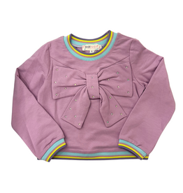 Baby Sara Lavender LS Top w/ 3D Bow Detail