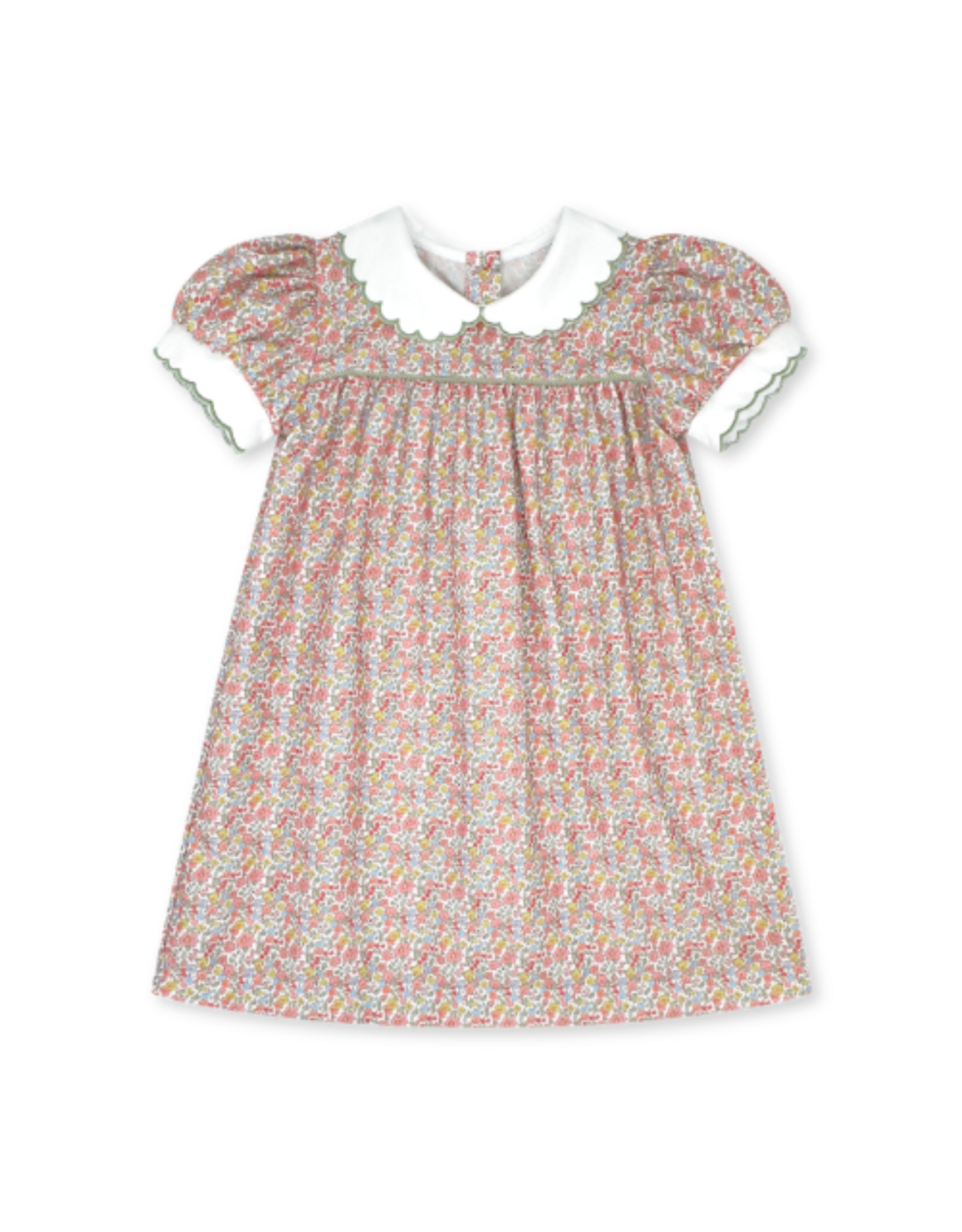 LullabySet Memory Making Scallop Dress, Autumn Garden