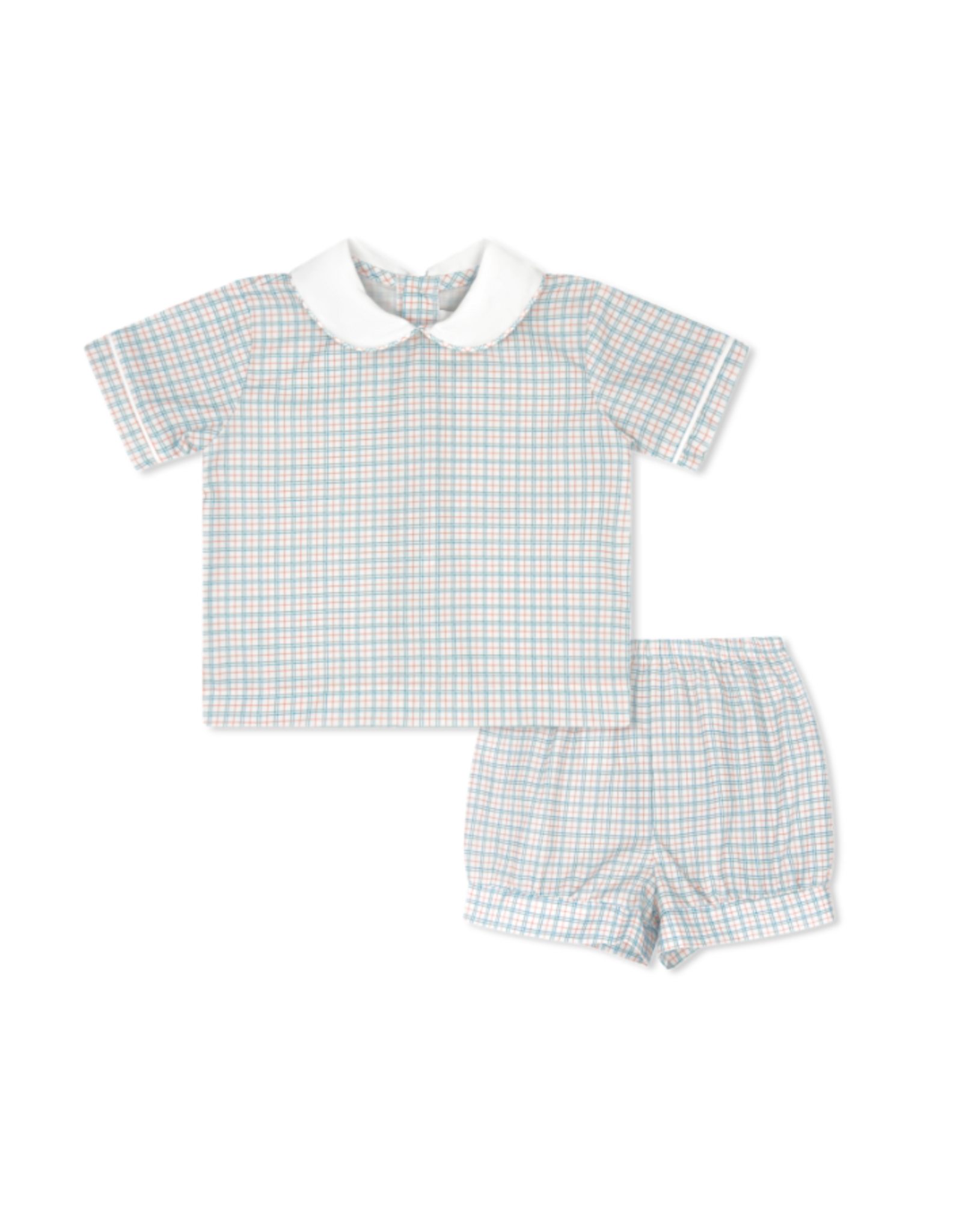 LullabySet Sibley Short Set, Countryside Plaid