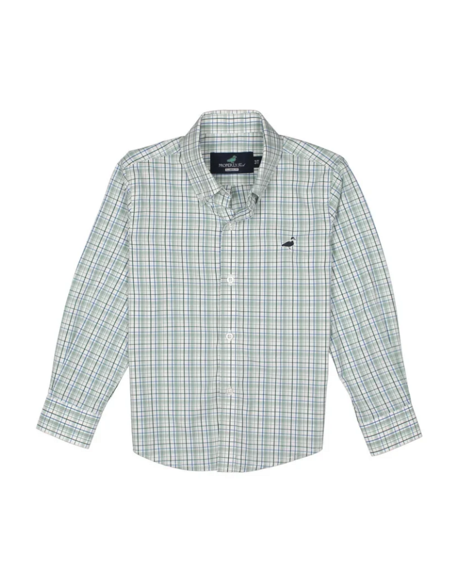 Properly Tied Seasonal Sportshirt, Sage Stream