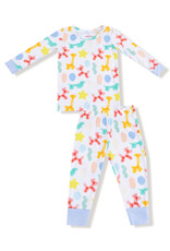 Angel Dear Balloon Animals Blue, LS Loungewear Set