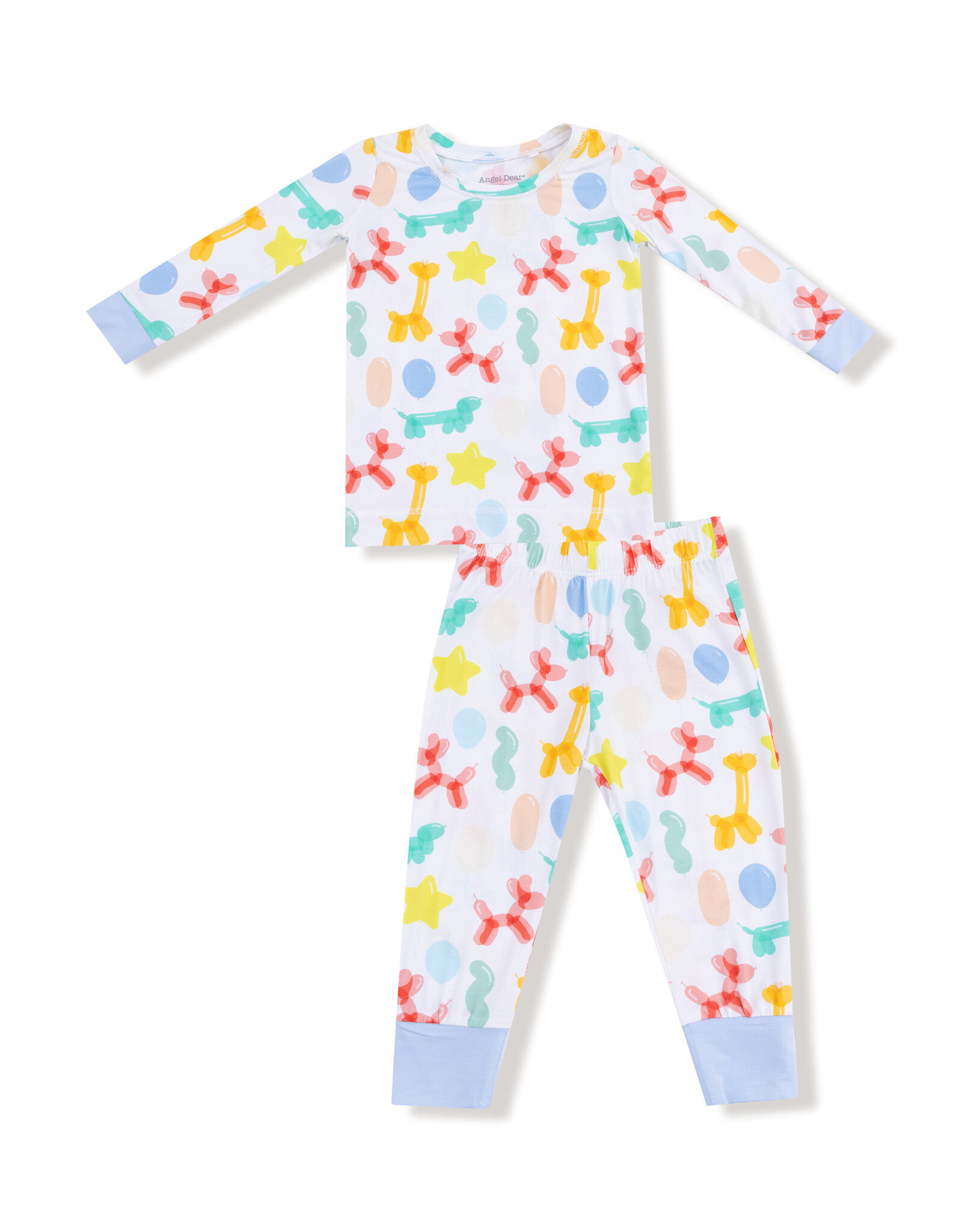 Angel Dear Balloon Animals Blue, LS Loungewear Set