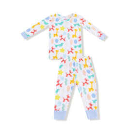 Angel Dear Balloon Animals Blue, LS Loungewear Set