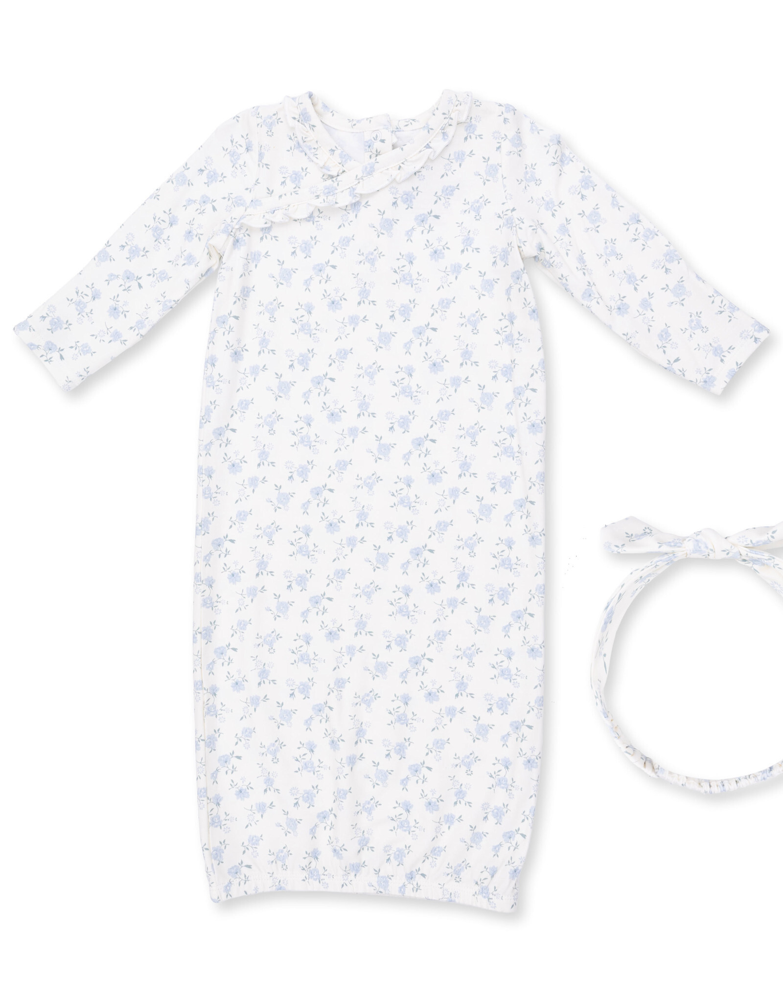 Angel Dear Rose Briar - Kimono Gown and Knot Headband 0-3m