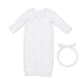 Angel Dear Rose Briar - Kimono Gown and Knot Headband 0-3m