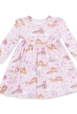 Angel Dear Princess Unicorns and Castle - Twirly LS Dress w/ Bike Short