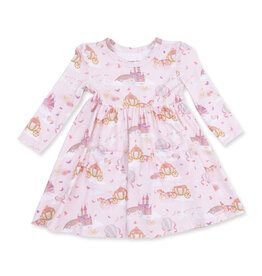 Angel Dear Princess Unicorns and Castle - Twirly LS Dress w/ Bike Short