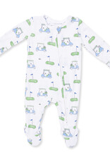Angel Dear Golf Carts Blue - 2 Way Zipper Footie