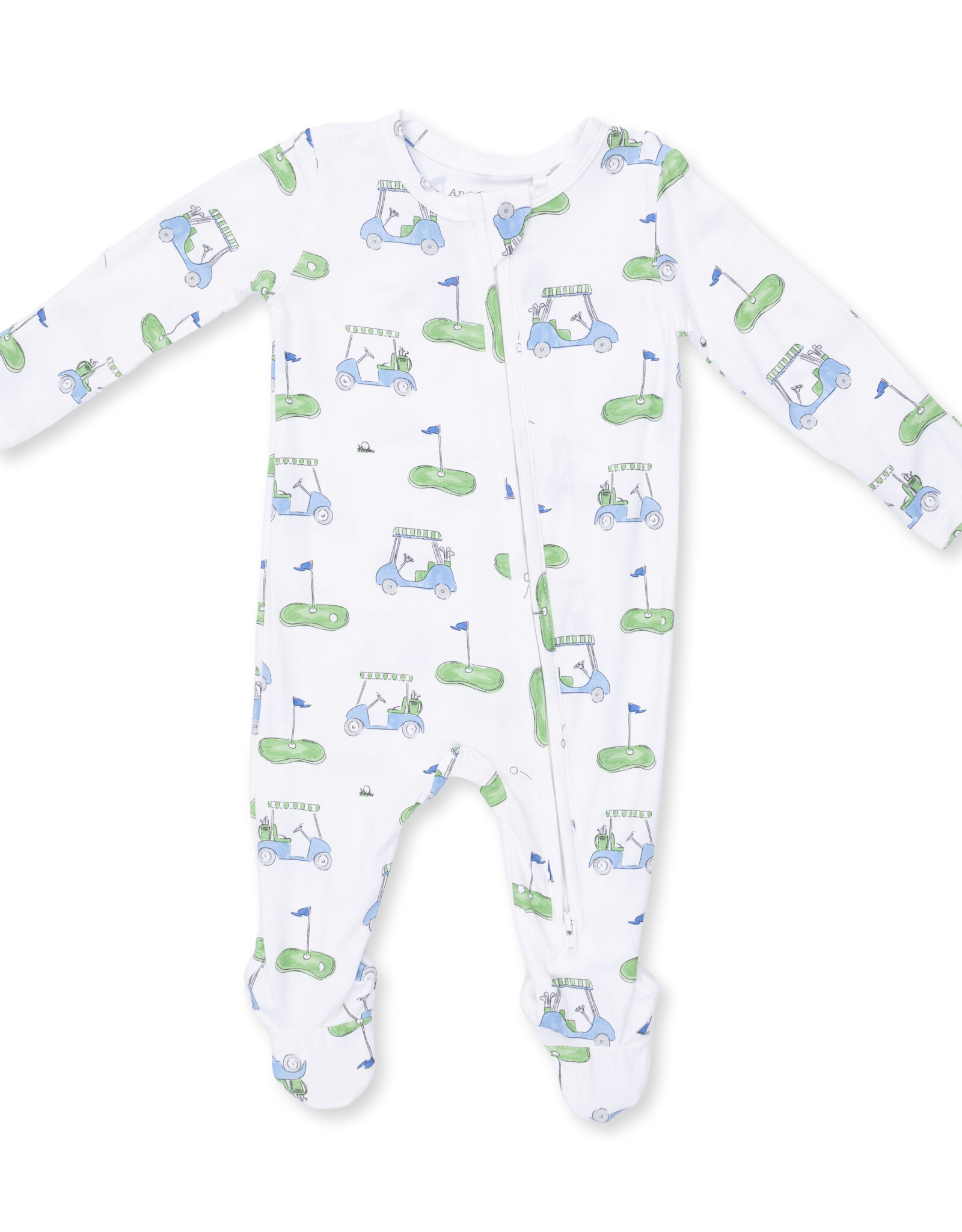 Angel Dear Golf Carts Blue - 2 Way Zipper Footie