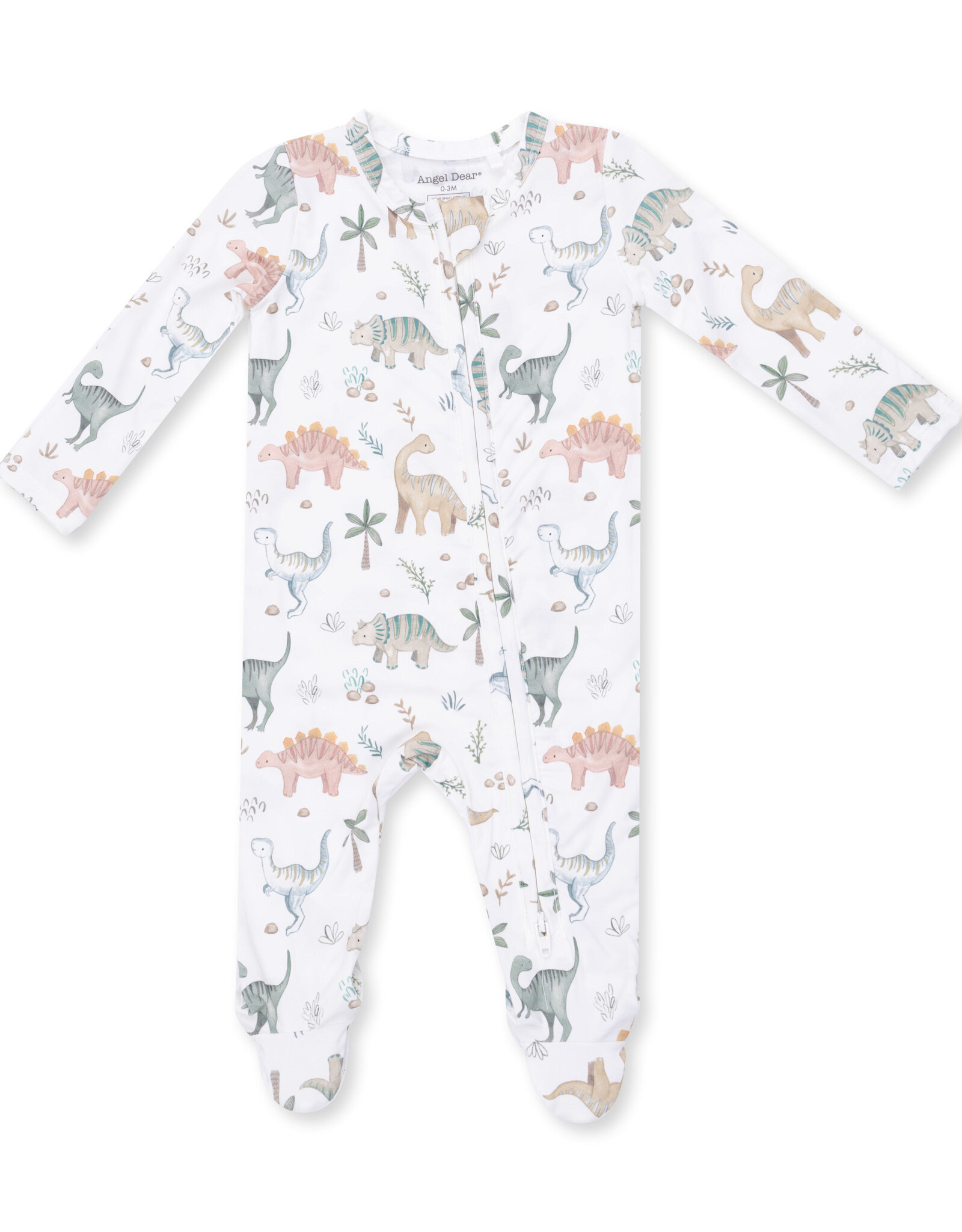 Angel Dear Sweet Baby Dinos - 2 Way Zipper Footie