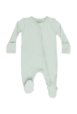 Angel Dear Solid Milky Green - 2 Way Zipper Footie