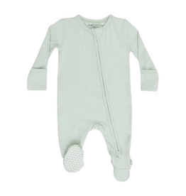 Angel Dear Solid Milky Green - 2 Way Zipper Footie