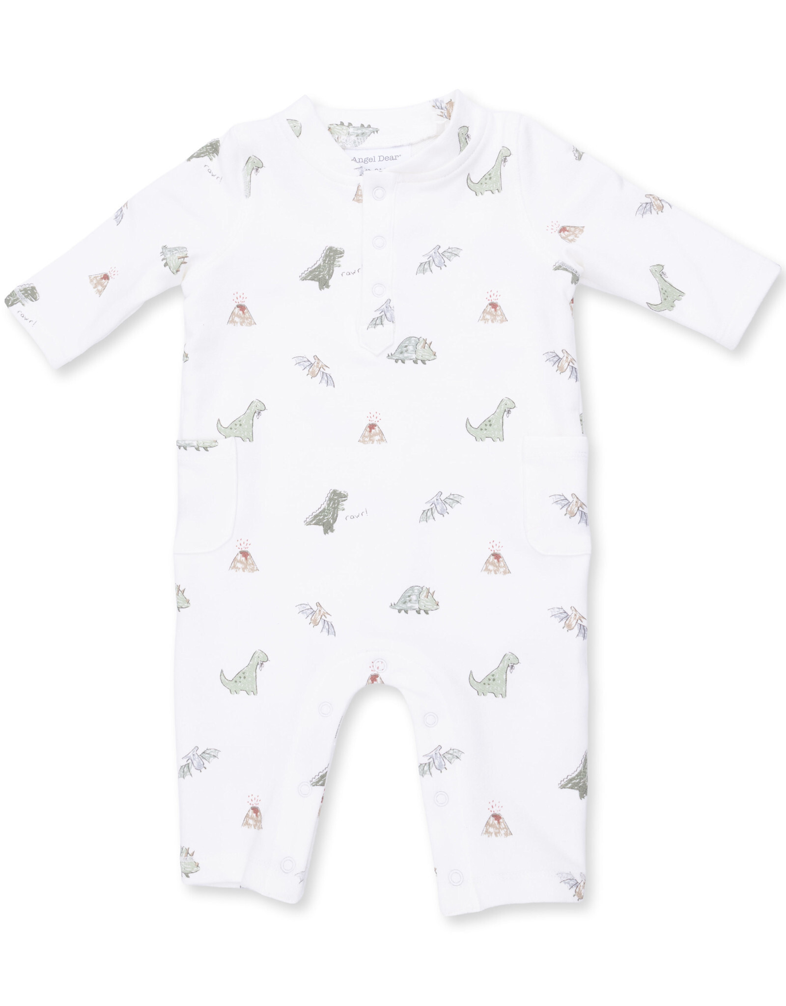 Angel Dear Dinos French Terry Romper