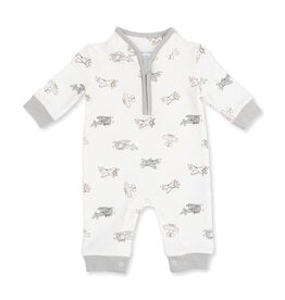 Angel Dear Vintage Airplane Pilots - Zip Neck Romper