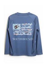 SouthBound LS Performance Tee Flag Antlers