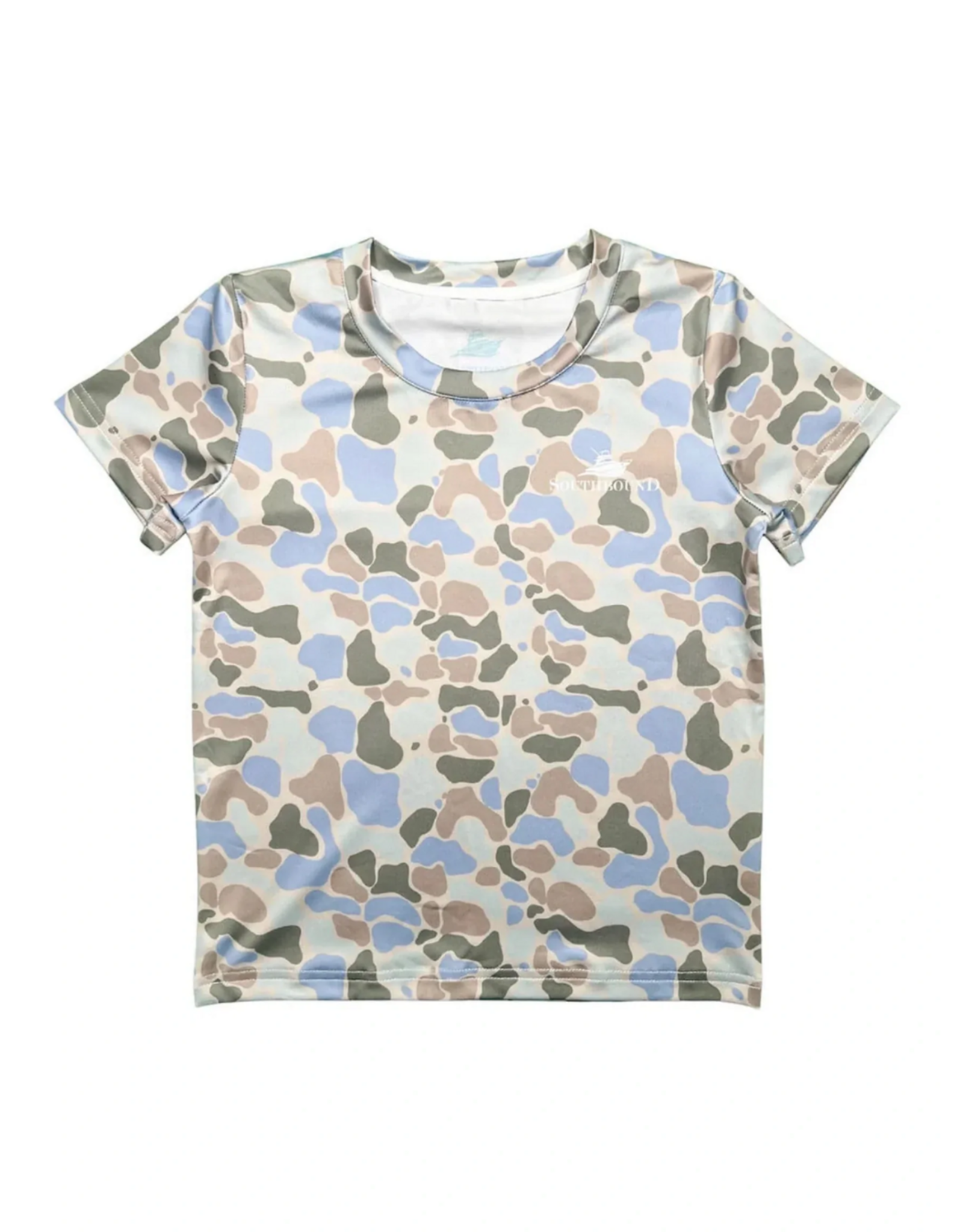 SouthBound Perf Tee-Blue Camo