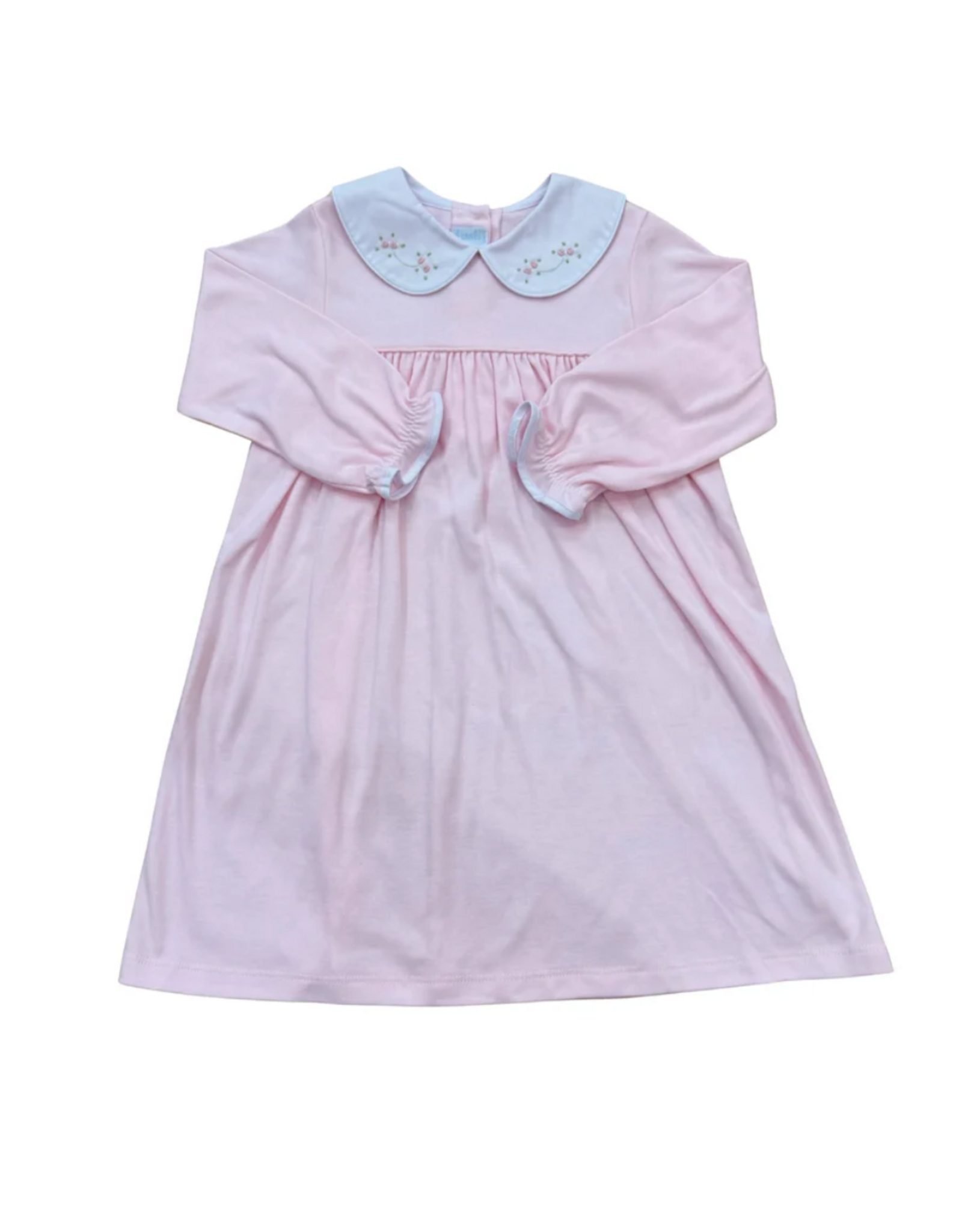 Auraluz Long Sleeve Pink Knit Dress Tiny Bud