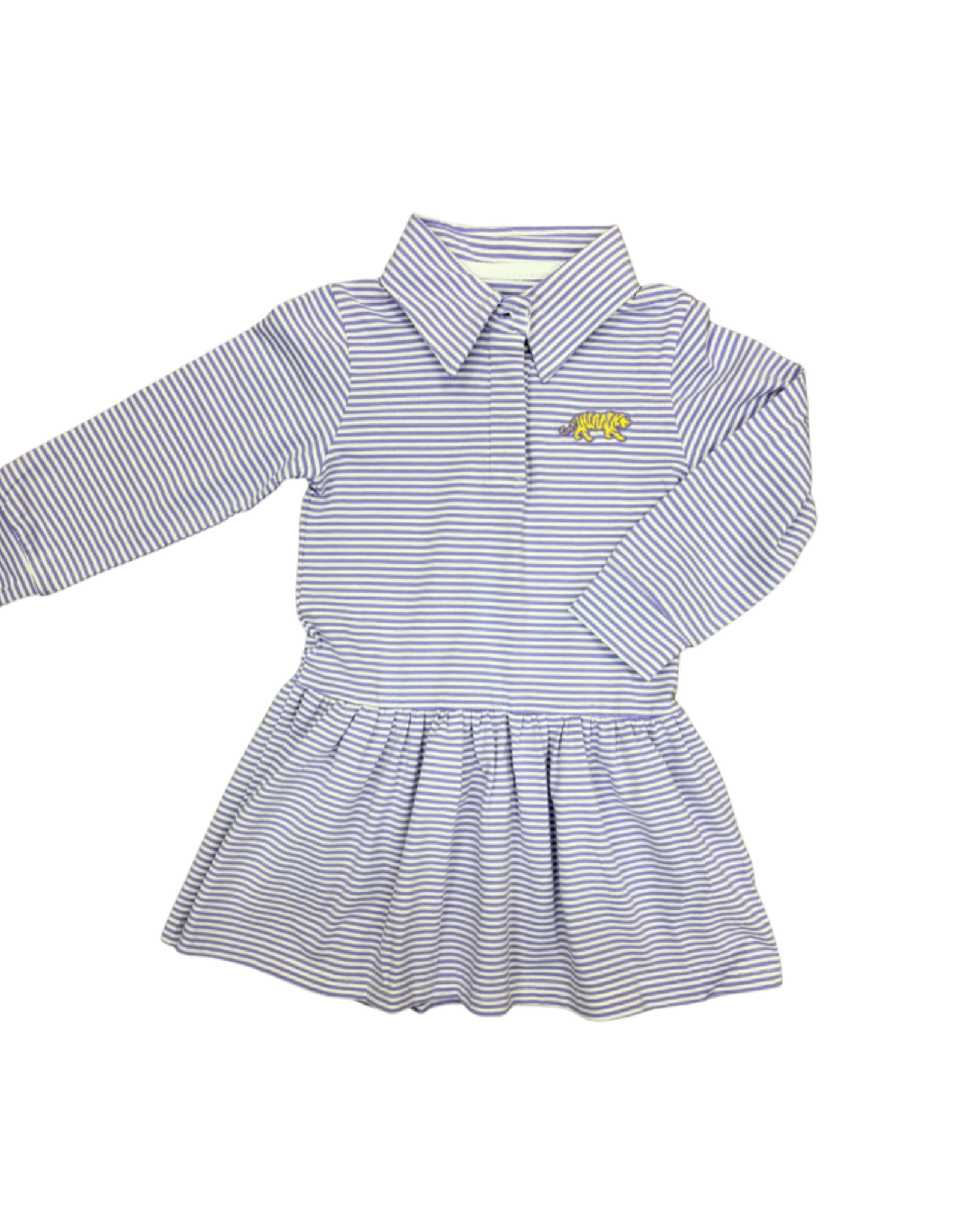 Lulu Bebe LLC Purple Stripe Dress, Tiger