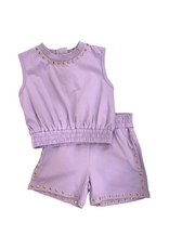 Lulu Bebe LLC Pixie LSU Lavender Set